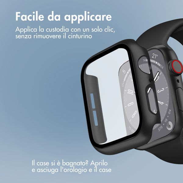 imoshion Coque rigide à couverture complète Apple Watch 4 / 5 / 6 / SE - 44 mm - Noir