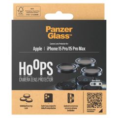 PanzerGlass Protection Caméra Hoop Optic Rings iPhone 15 Pro / 15 Pro Max - Blue Metal