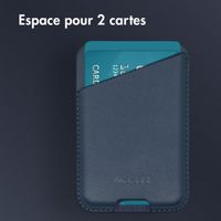 Accezz Porte-cartes en cuir - Compatible avec MagSafe et Qi2 - Nightfall Blue