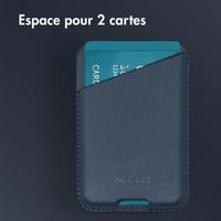 Accezz Leather Cardholder MagSafe - Porte-cartes avec MagSafe - Nightfall Blue