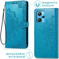 imoshion Etui de téléphone portefeuille Mandala Realme 9 Pro - Turquoise