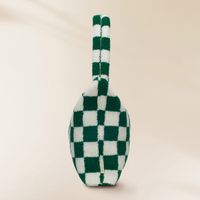 Selencia Sac Fourre-tout Zaya - Teddy Sac Ordinateur 16 pouces - Vert à carreaux