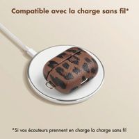 Selencia Coque Sabi motif panthère  Apple Airpods Pro 3 - Mocha Brown