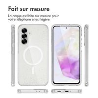 imoshion Coque Pailletée avec MagSafe Samsung Galaxy A36 - Paillettes Transparent