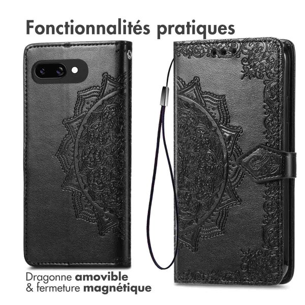 imoshion Etui de télephone Mandala Google Pixel 9A - Noir