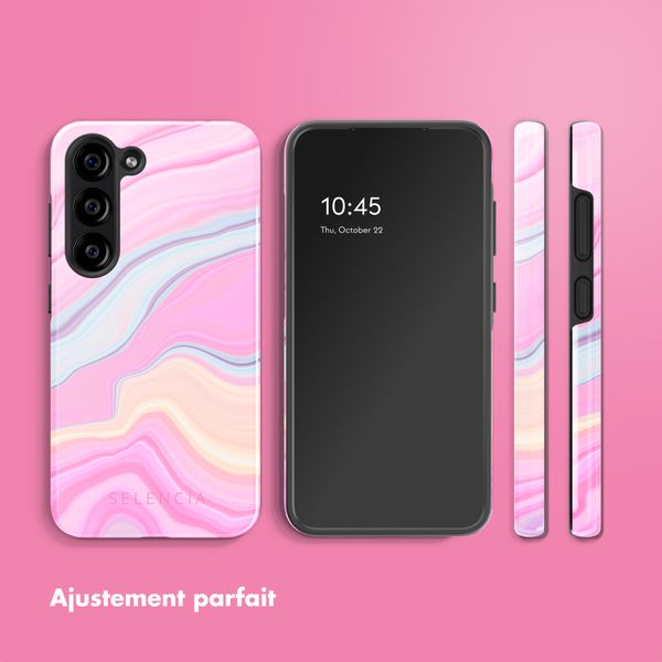 Selencia Coque arrière Vivid Samsung Galaxy S23 - Pastel Lipstick Marble