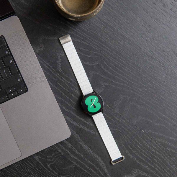 imoshion Bracelet en cuir magnétique  - Connexion universelle 20 mm - Blanc