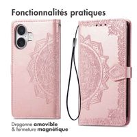 imoshion Etui de télephone Mandala Apple iPhone 17 - Rose Doré