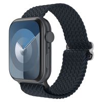 imoshion Bracelet tissé en nylon Apple Watch Series 1 á 9 / SE (38/40/41 mm) | Series 10 (42 mm) - Gris foncé