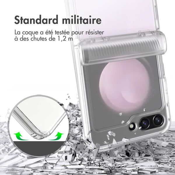 Accezz Coque Xtreme Impact Samsung Galaxy Z Flip 5 - Transparent