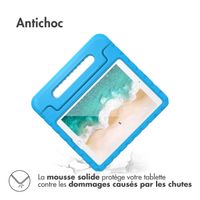 imoshion Coque kidsproof avec poignée Apple iPad 9 (2021) 10.2 pouces / iPad 8 (2020) 10.2 pouces / iPad 7 (2019) 10.2 pouces - Bleu