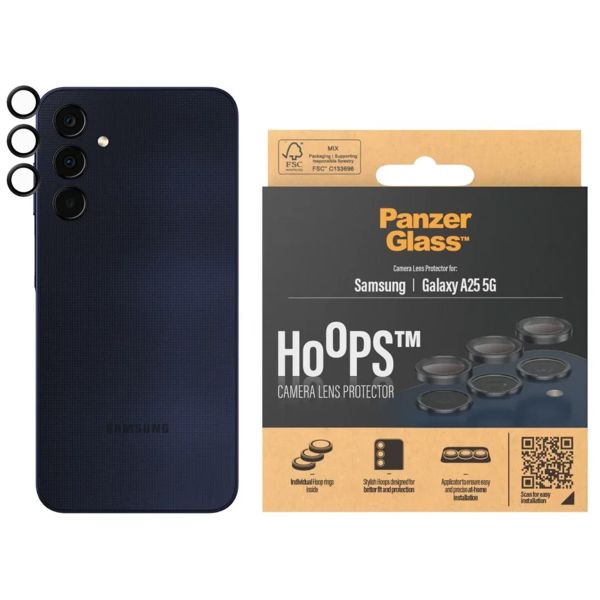 PanzerGlass Protection Caméra Hoops Optic Rings Samsung Galaxy A25 (5G) - Black