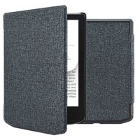 imoshion Étui de liseuse portefeuille Canvas Sleepcover Pocketbook Verse / Verse Pro / Verse Pro Color / Vivlio Light / Light HD - Glitter Noir