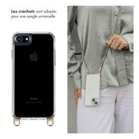 Selencia Coque avec crochets amovibles Apple iPhone SE (2022 / 2020) / 8 / 7 - Transparent