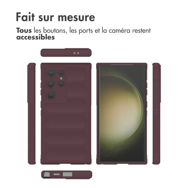 imoshion Coque arrière EasyGrip Samsung Galaxy S24 Ultra - Aubergine 