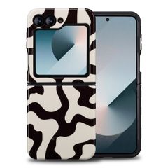 Selencia Coque arrière Vivid Samsung Galaxy Z Flip 6 / Flip 7 FE - Art Wave Black