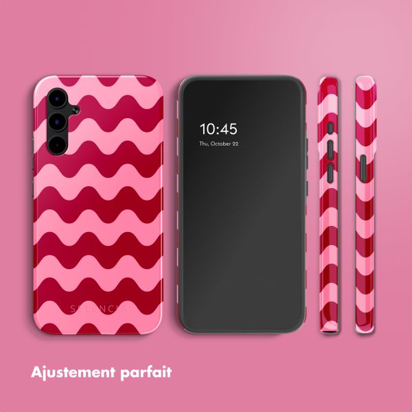 Selencia Coque arrière Vivid Tough Samsung Galaxy A34 - Wave Vibes Lipstick