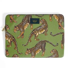 Wouf Daily Pochette ordinateur 13-14 pouces - Olive Leopard