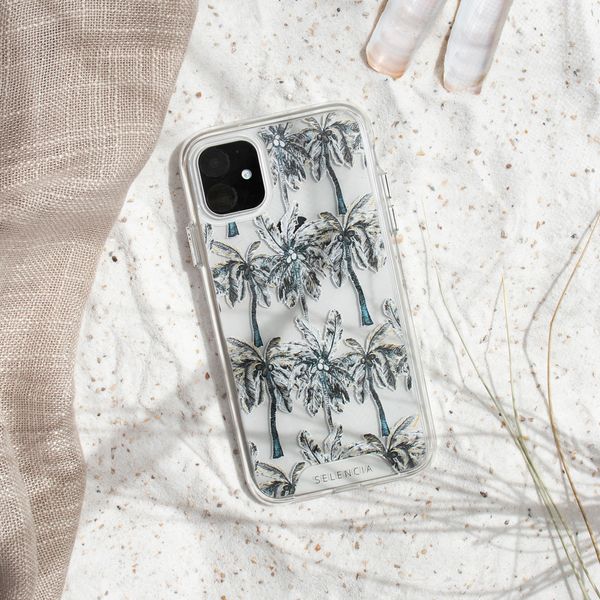 Selencia Coque très protectrice Zarya Fashion Apple iPhone 12 Mini - Palmtree