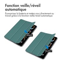 imoshion Coque tablette Trifold iPad Pro 11 (2024) M4 - Vert foncé