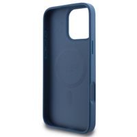 Guess Coque 4G Metal Logo MagSafe iPhone 16 Pro - Bleu