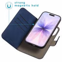 imoshion Etui de télephone luxe 2-en-1 amovible Apple iPhone 17 - Bleu