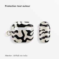 Selencia Coque Vivid Apple AirPods 4 - Art Wave Black