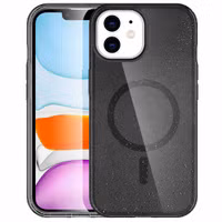 imoshion Coque Pailletée avec MagSafe Apple iPhone 12 (Pro) - Glitter Noir