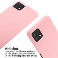 imoshion ﻿Coque en silicone avec cordon Samsung Galaxy A22 (5G) - Rose