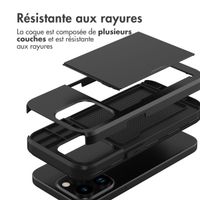 imoshion Coque arrière avec porte-cartes iPhone 15 Pro - Noir