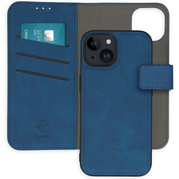 imoshion Etui de téléphone de luxe 2-en-1 amovible iPhone 15 - Bleu