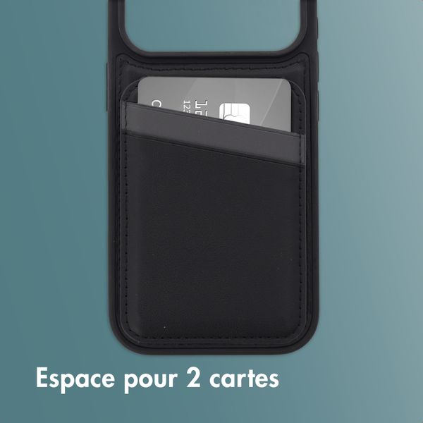 imoshion Coque arrière avec porte-cartes et support Apple iPhone 17 Pro - Noir