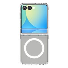 Spigen Coque Ultra Hybrid Pro MagFit Samsung Galaxy Z Flip 7 - Clear / White