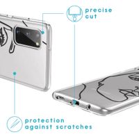imoshion Coque Design Samsung Galaxy S20 - Line Art Woman Black