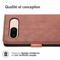 imoshion Étui de téléphone portefeuille Google Pixel 8a - Brun