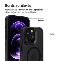 Accezz Coque Givrée Robuste avec MagSafe iPhone 14 Pro Max - Noir