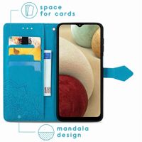 imoshion Etui de télephone Mandala Samsung Galaxy A12 - Turquoise