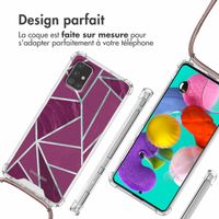 imoshion Coque Design avec cordon Samsung Galaxy A51 - Bordeaux Graphic