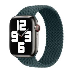 Apple Bracelet Solo tressé Apple Watch Series 1 - 9 / SE (38/40/41 mm) | Series 10 / 11 (42 mm) - Taille 7 - Rainforest