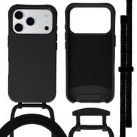 imoshion Coque arrière Color avec cordon amovible et MagSafe Apple iPhone 17 Pro Max - Noir