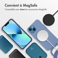 imoshion Coque de couleur avec cordon amovible MagSafe iPhone 13 - Ash Blue