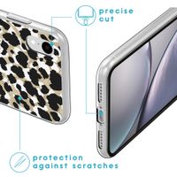 imoshion Coque Design iPhone Xr - Léopard / Noir