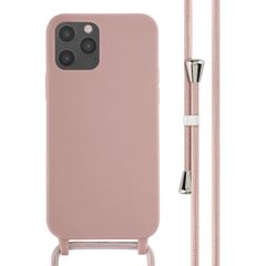 imoshion ﻿Coque en silicone avec cordon iPhone 12 (Pro) - Sand Pink