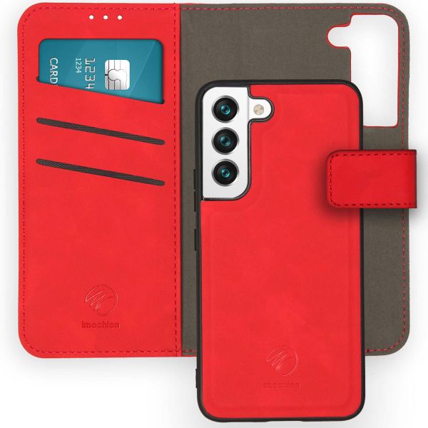 imoshion Etui de téléphone de luxe 2-en-1 amovible Samsung Galaxy S22 - Rouge