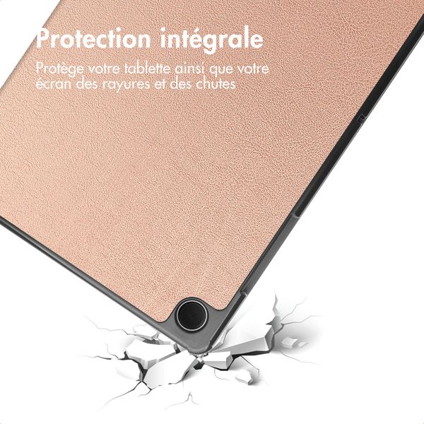 imoshion Coque tablette Trifold Samsung Galaxy Tab A11 Plus - Rose Gold