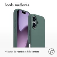 Accezz Coque Liquid Silicone avec MagSafe Apple iPhone 17 - Vert foncé