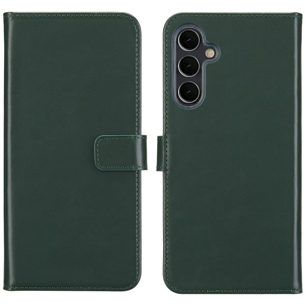 Selencia Étui de téléphone portefeuille en cuir véritable Samsung Galaxy A16 5G - Vert