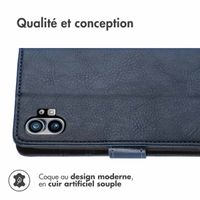 imoshion Étui de téléphone portefeuille Luxe Nothing Phone (1) - Bleu foncé