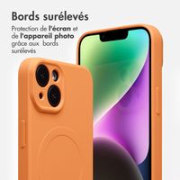 imoshion Coque Couleur avec MagSafe Apple iPhone 14 - Neon Orange