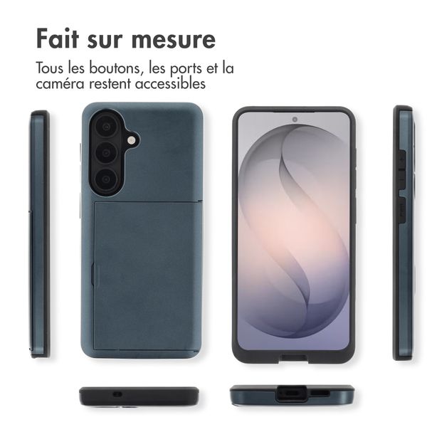 imoshion Coque arrière avec porte-cartes Samsung Galaxy S26 - Bleu foncé